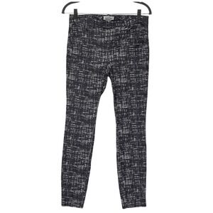 Calvin‎ Klein Women's Black White Pants Abstract Stretch Skinny Pants Size 2